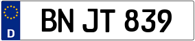 Trailer License Plate